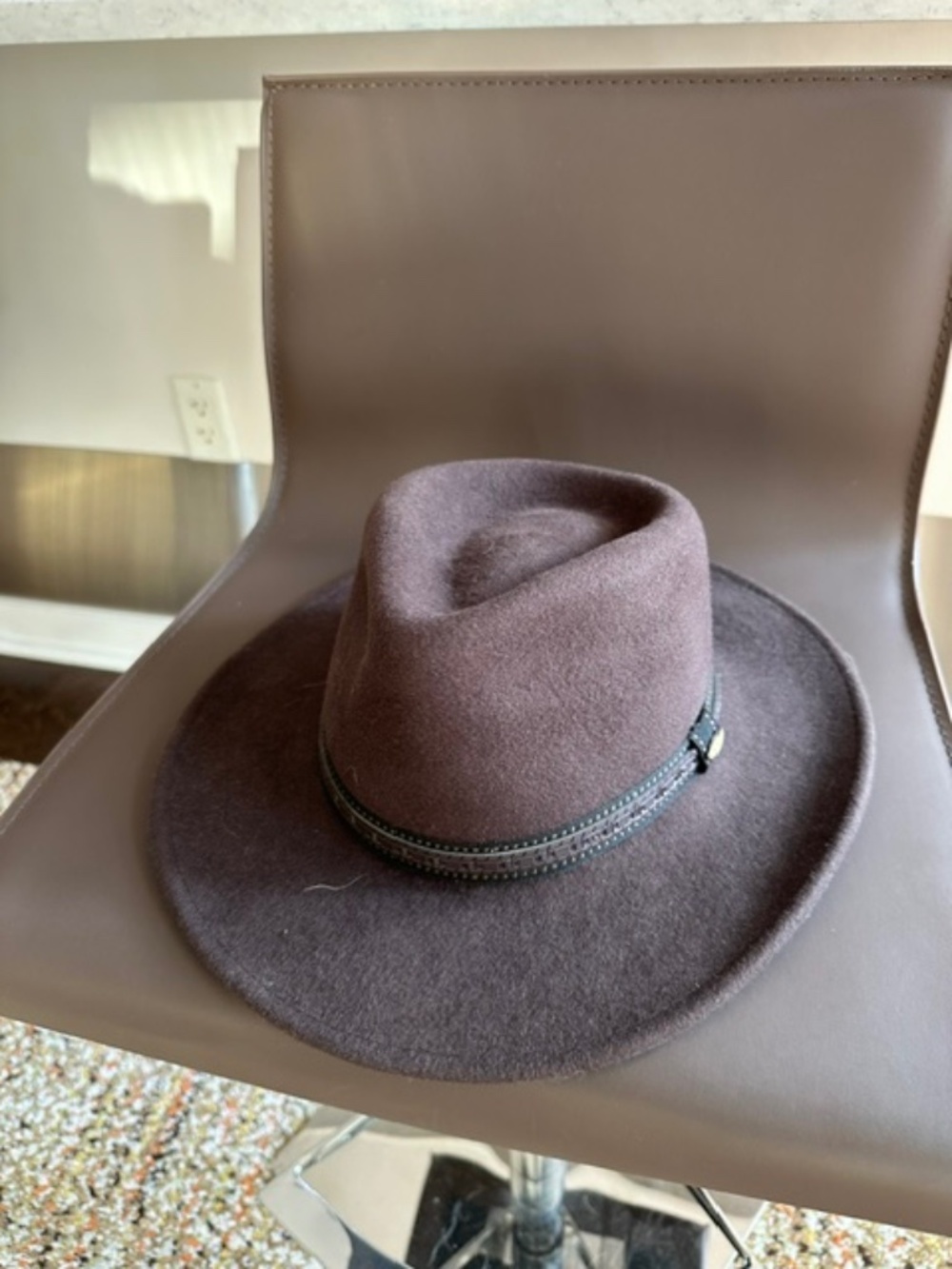Cowboy-Western Scala all-wool Brown Hat, crushable, stackable & water repellant